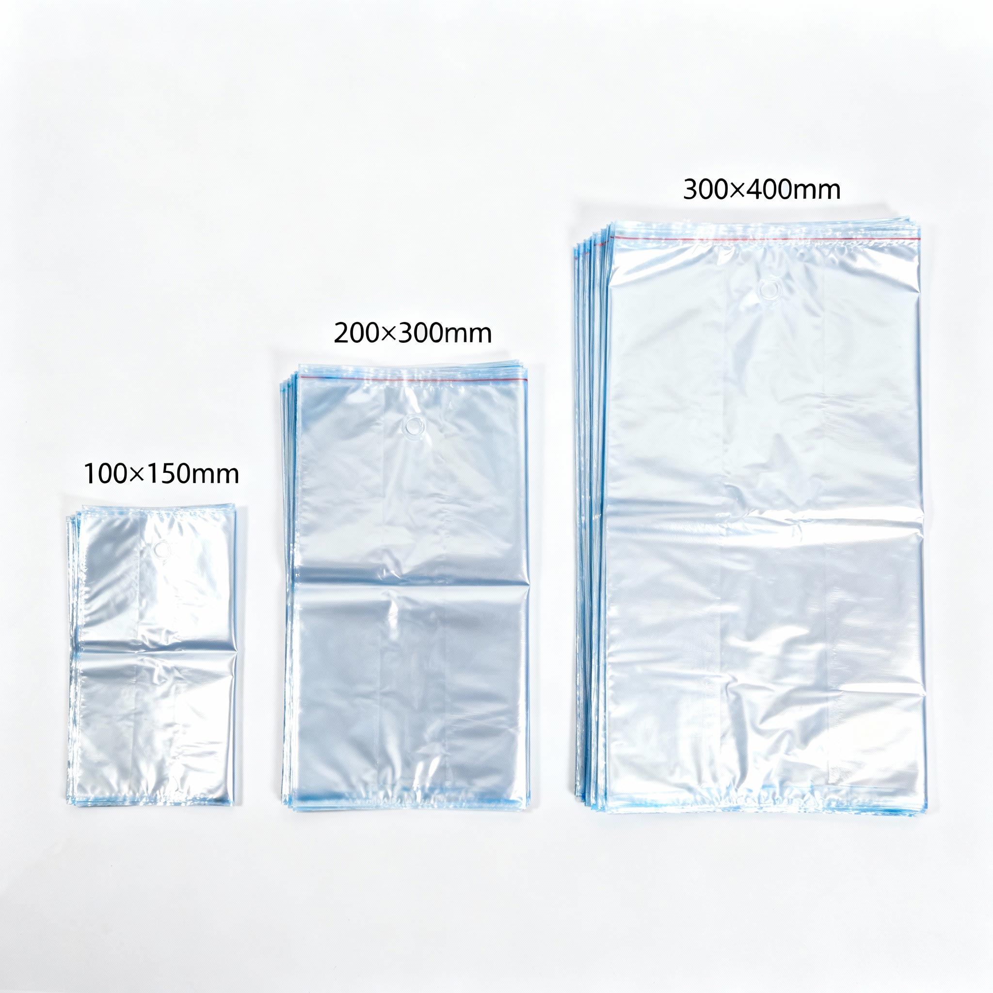 jimeng-2025-10-31-8447-PE膠袋一字排開(kāi)的圖片，-小號：100×150mm---中號：200×300mm...jpg