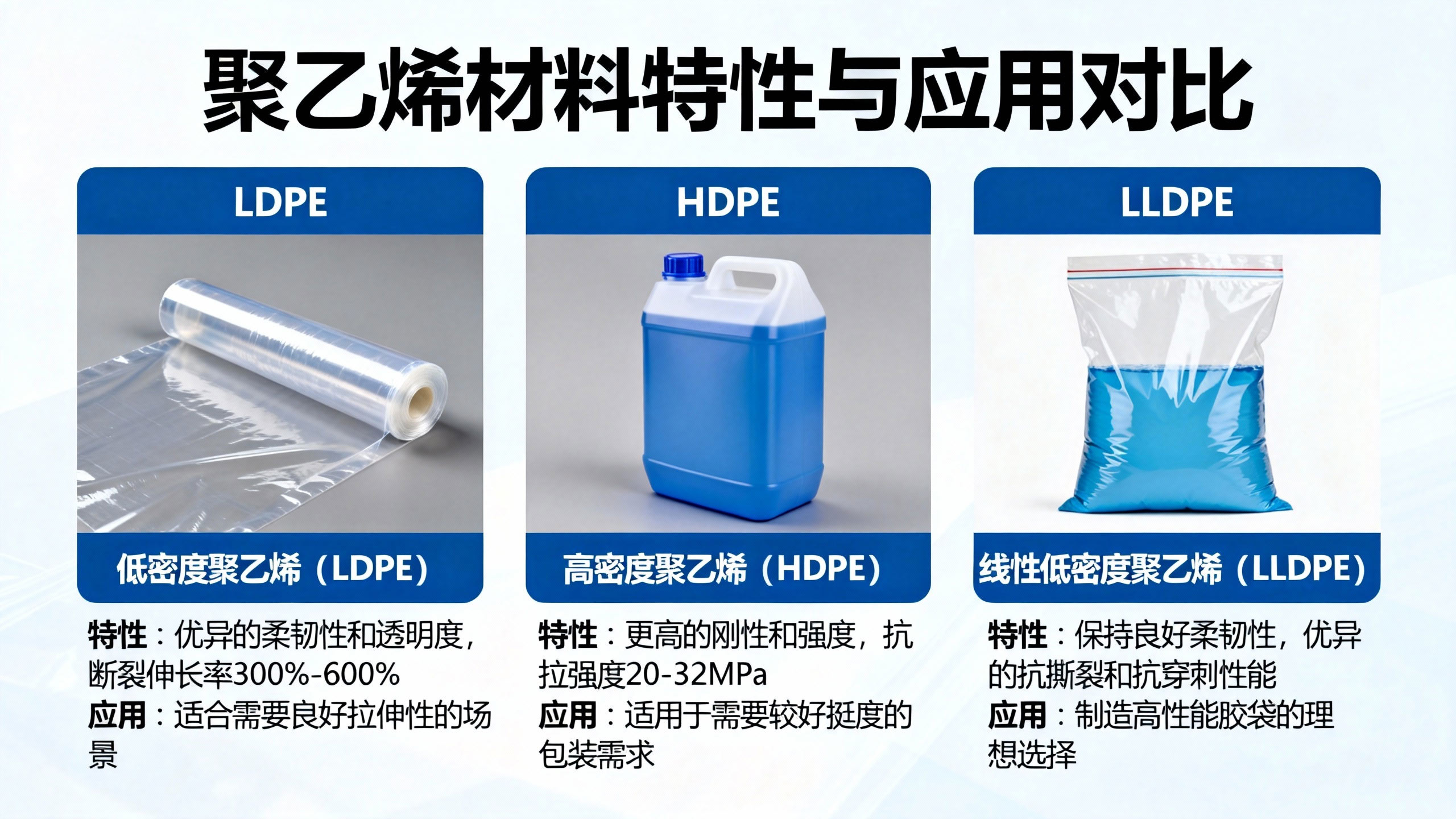 jimeng-2025-11-17-4621-LDPE（低密度聚乙烯）：具有優(yōu)異的柔韌性和透明度，斷裂伸長(cháng)率可達300%-60...jpg